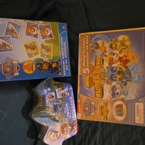 PAW Patrol Memory Match Game and Frozen Puzzle Pack